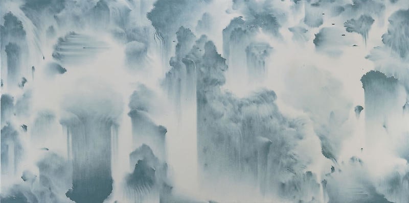 Moon Beom. Slow,same #5001, 2003. Acrylics, oilstick on wood panel, 91 x 182 x 7 cm.&nbsp;Courtesy of the artist &amp;amp; PKM Gallery.