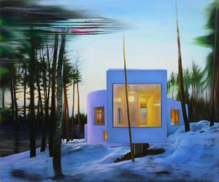 Noori Lee. House 43 (dusk), 2012. Oil and acrylic on canvas, 100 x 120 cm. Courtesy of the artist & PKM Gallery.