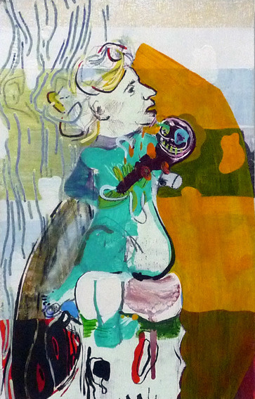 Young Do Jeong. Melanie Klein, 2012. Acrylic, ink, pen, marker, graphite, and conte on paper, 20.9 x 20 cm. Courtesy of the artist & PKM Gallery.