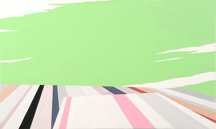 Alvar Beyer. Kleiner Schatten, 2007. Acrylic on canvas, 45 x 55 cm.&nbsp;Courtesy of the artist &amp;amp; PKM Gallery.