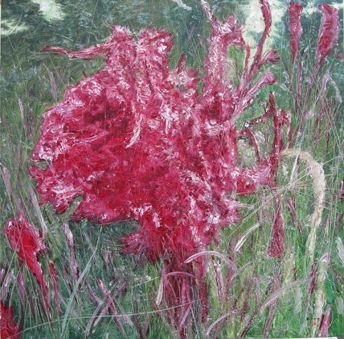 Kim Jiwon, Mendrami, 2010.&nbsp;Oil on linen, 100 x 100 cm.&nbsp;Courtesy of the artist &amp;amp; PKM Trinity Gallery.