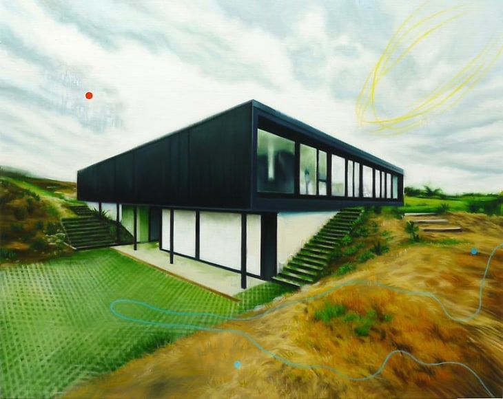Noori Lee. House 41 (void), 2012. Oil and acrylic on canvas, 80 x 100 cm. Courtesy of the artist & PKM Gallery.