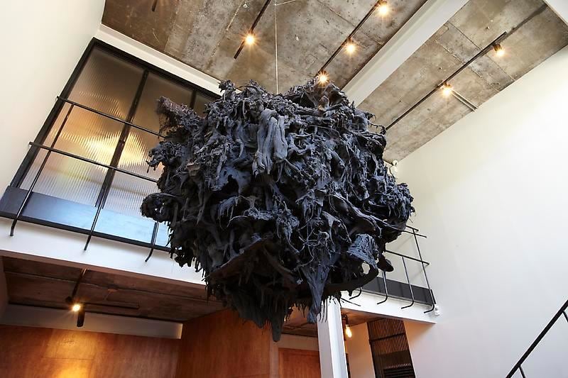 Ham Jin. Planet, 2012.&nbsp;Polymer clay, styrofoam on wire armature, 130 x 140 cm diameter. Courtesy of the artist &amp;amp; PKM Gallery l Bartleby Bickle &amp;amp; Meursault.