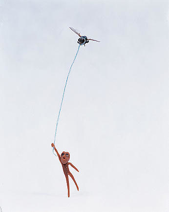 Ham Jin. Aewan love #2, 2004. C-print photograph of a sculpture made of polymer clay, fly and mixed media, Size of photo: 125.5 x 155 cm, size of sculpture: 1 cubic cm (approximate).&nbsp;Courtesy of the artist &amp;amp; PKM Gallery.