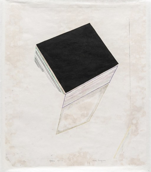 Suh Seung-Won, Simultaneity 69-K, 1969. Woodcut, 60 x 44 cm. ed. 3/10. Courtesy of the artist & PKM Gallery.