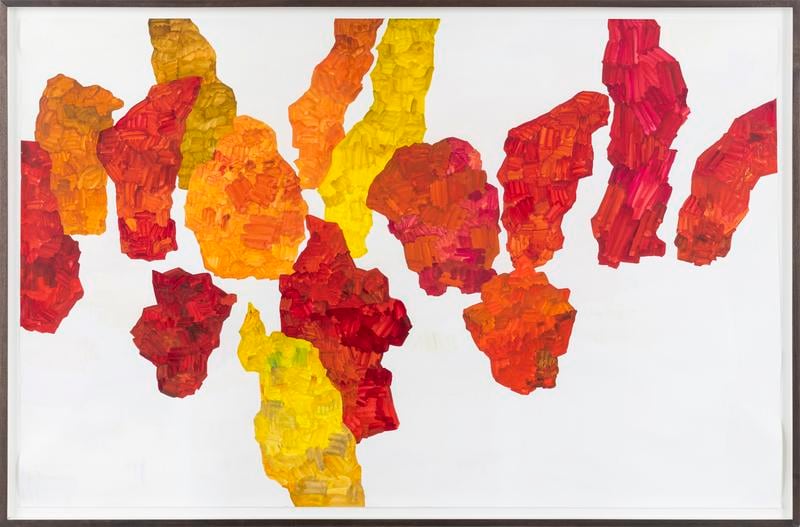 Koo Jeong A. 3 Works: Body Oral Meaning, 2013. Watercolour on paper, 235 x 150.5 cm (unframed). Courtesy of the artist & PKM Gallery.