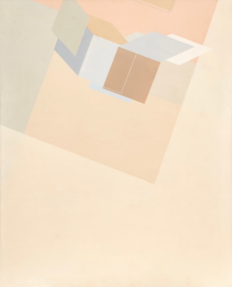 Suh Seung-Won,&nbsp;Simultaneity 77-57, 1977, Oil on canvas, 162 x 130 cm. Courtesy of the artist &amp;amp; PKM gallery.