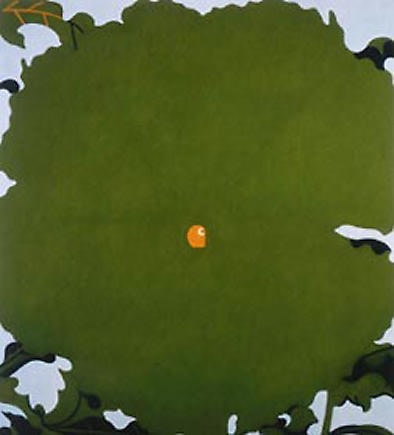 Hans Stalder. Pensee, 2001. Oil on canvas, 90 x 80 cm. Courtesy of the artist & PKM Gallery.