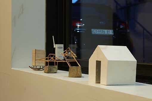 Koo Hyunmo. Installation view of solo exhibition &quot;Sajik-dong,&quot; PKM Gallery Temporary Exhibition Space, 2014.&nbsp;Courtesy of the artist &amp;amp; PKM Gallery.
