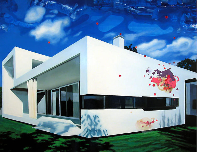 Noori Lee. Calling, 2005. Oil on aluminum, 93 x 120 cm.&nbsp;Courtesy of the artist &amp;amp; PKM Gallery.