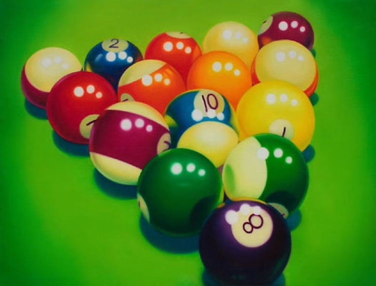 Chen Wenbo. ball no. 8, oil on canvas, 150 x 200 cm. Courtesy of the artist & PKM Gallery.