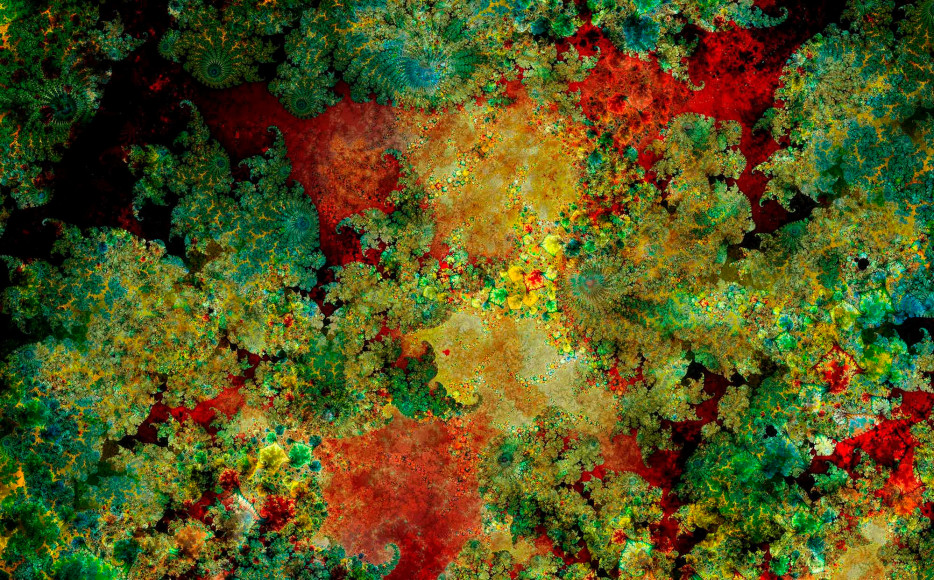 Thomas Ruff, d.o.pe.08, 2022. Colaris print on velour carpet, 180 x 290 cm.