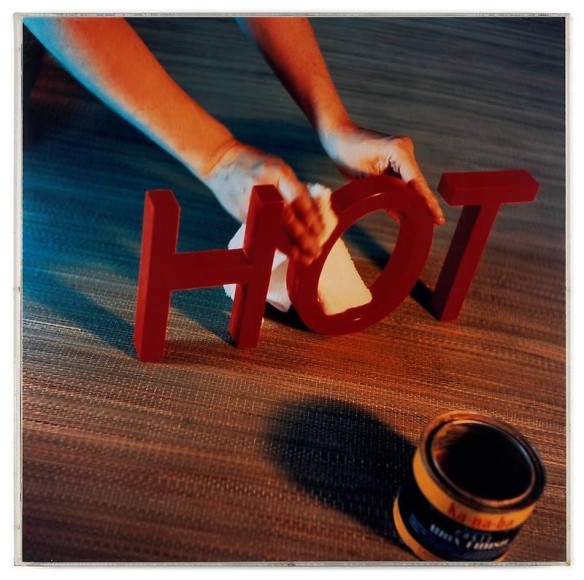 Bruce Nauman. Waxing Hot from the portfolio 'Eleven Color Photographs' (Ed. 5/8), 1966-1967/1970. Photograph mounted on board, 50.9 x 50.9 cm. Courtesy of the artist & PKM Gallery.