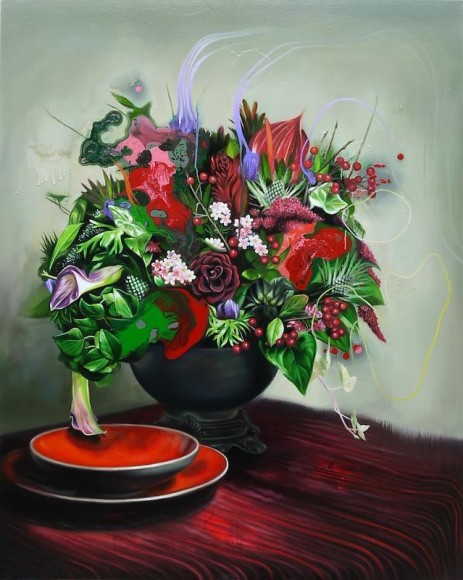 Noori Lee. Figure 36 (the point after), 2012. Oil, acrylic and gouache on canvas, 130 x 104 cm. Courtesy of the artist & PKM Gallery.