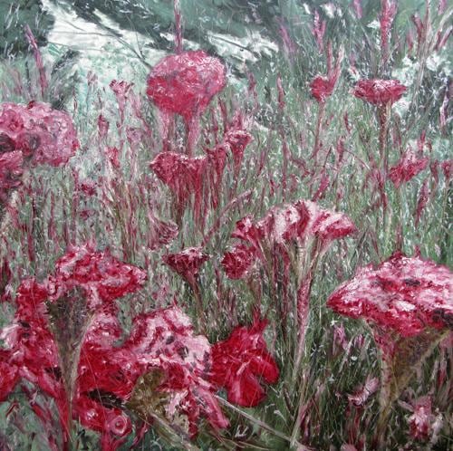 Kim Jiwon, Mendrami, 2008.&nbsp;Oil on linen, 228 x 228 cm.&nbsp;Courtesy of the artist &amp;amp; PKM Trinity Gallery.