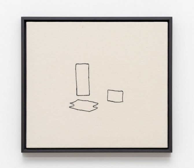 Young In Hong, Prayers no. 2, 2017. Embroidered score on cotton (viscose rayon threads), 43 x 48 x 4.5 cm., Courtesy of the artist & PKM Gallery.