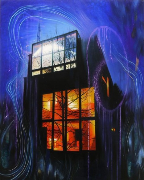 Noori Lee. House 39 (echo), 2012. Oil and acrylic on canvas, 100 x 80 cm. Courtesy of the artist & PKM Gallery.