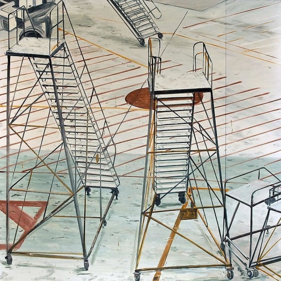 Kim Jiwon. Untitled, 2008. Oil on linen, 227 x 227 cm. Courtesy of the artist & PKM Gallery.