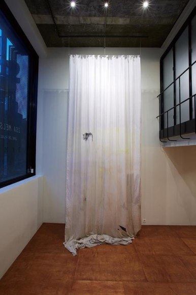 Isa Melsheimer. Installation view of solo exhibition. PKM Gallery Temporary Exhibition Space, 2013.
