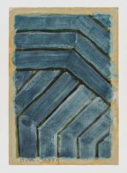 Yun Hyong-keun, Drawing, Undated, Color on paper, 25.5 x 17.5 cm. © Yun Seong-ryeol. Courtesy of PKM Gallery.