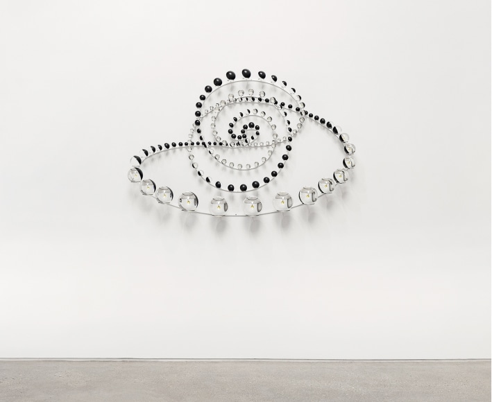 Installation view of Olafur Eliasson: Inside the new blind spots at PKM&amp;amp;PKM+., Courtesy of PKM gallery.