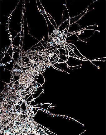 Lee Bul. Autopoiesis: Elective Affinities, 2004. Crystal and beads on nickel-chrome wire.&nbsp;Courtesy of the artist &amp;amp; PKM Gallery.