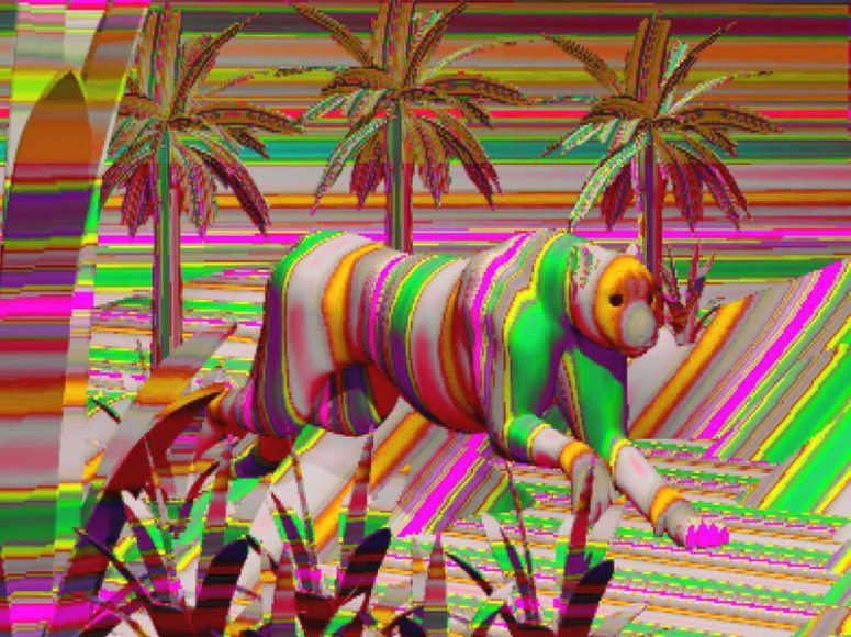 Cody Choi. Database Painting Series#1, Cat#00, 1999. Vutek ink on mesh mounted on canvas, 183 x 244 cm.&nbsp;Courtesy of the artist &amp;amp; PKM Gallery.