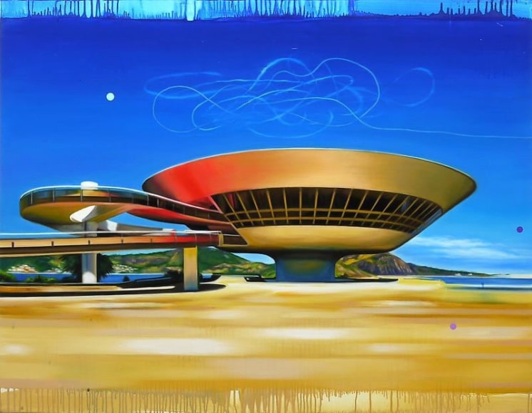 Noori Lee. House 40 (signal), 2012. Oil and acrylic on canvas, 105 x 135 cm. Courtesy of the artist & PKM Gallery.