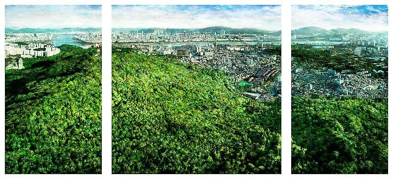 Sangbin IM. Seoul South (Edition of 5), 2009.&nbsp;Lambda print, 88.9 x 50.8 cm/ 88.9 x 88.9 cm/ 88.9 x 50.8 cm (triptych).&nbsp;Courtesy of the artist &amp;amp; PKM Trinity Gallery.