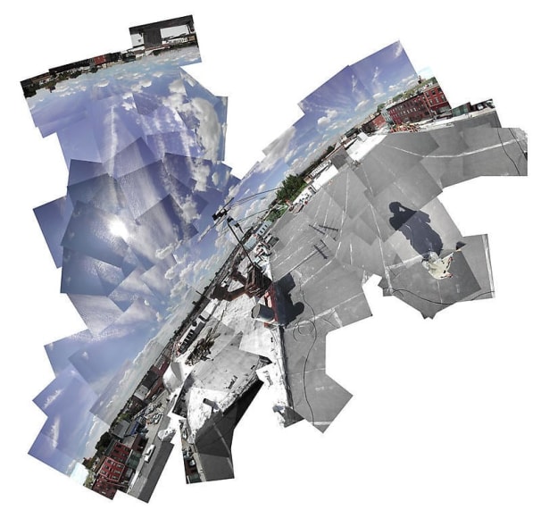 Byron Kim. What I See(Rooftop Antenna, Williamsburg Saving Bank, Sky Like an Ocean, 3rd Ave., Brooklyn)&nbsp;(Ed. 5), 2006. C-print, 152.1 x 159.7 cm.&nbsp;Courtesy of the artist &amp;amp; PKM Gallery.
