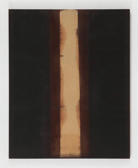 Yun Hyong-keun. Umber-Blue, 1977 - 1988. Oil on linen, 162 x 130.8 cm. Courtesy of Yun Seong-ryeol and PKM Gallery.