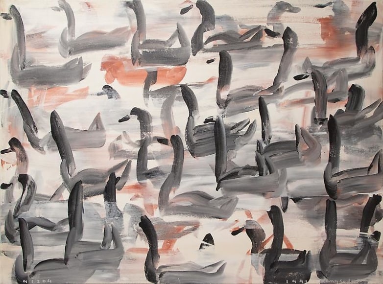 Lee Kangso, 91204-Untitled, 1991. Acrylic on canvas, 97 x 130.3 cm. Courtesy of the artist &amp;amp; PKM Gallery.