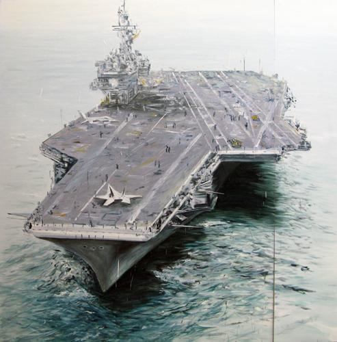 Kim Jiwon, Untitled, 2008.&nbsp;Oil on linen, 228 x 228 cm.&nbsp;Courtesy of the artist &amp;amp; PKM Trinity Gallery.