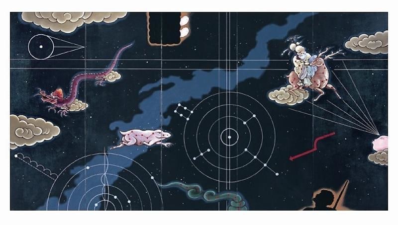 Guan Wei. The Southern Cross, 2008. Acrylic on canvas, 240 x 450 cm.