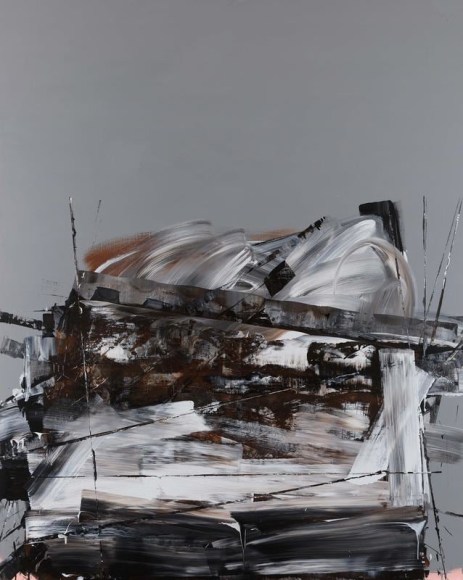 Shin Min Joo. Uncertain Emptiness 17014, 2017. Acrylic on canvas, 227 x 182 cm. Courtesy of the artist & PKM Gallery.