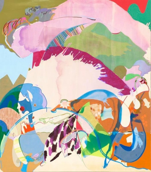 Young Do Jeong. B stubborn, 2015-17.&nbsp;Acrylic, color pencil, graphite, charcoal and marker on canvas, 208 x 185 cm. Courtesy of the artist &amp;amp;&nbsp;PKM Gallery.