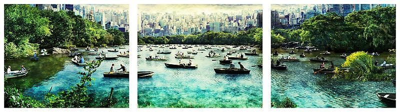 Sangbin IM. Central Park-NY 2 (Edition of 5), 2009.&nbsp;Lambda print, 63.5 x 76.2 cm each (triptych).&nbsp;Courtesy of the artist &amp;amp; PKM Trinity Gallery.
