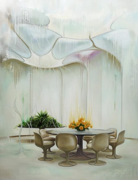 Noori Lee. Room 13 (invitation), 2012. Oil and acrylic on canvas, 170 x 130 cm. Courtesy of the artist & PKM Gallery.
