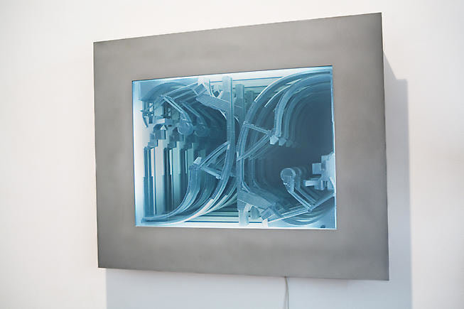 Lee Bul. Untitled (Ed. 4), 2007. Aluminum, wood, synthetic resin and fluorescent lamp.&nbsp;Courtesy of the artist &amp;amp; PKM Gallery.