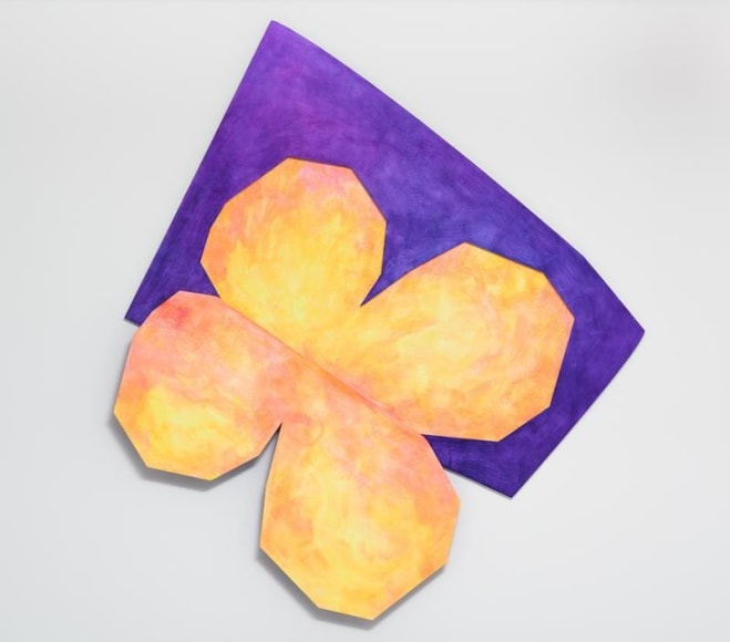 Wonwoo Lee. Hidden clover (yellow), 2017.&nbsp;Steel, paint, acrylic, 185 x 167 cm. Courtesy of the artist &amp;amp;&nbsp;PKM Gallery.