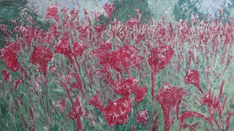 Jiwon Kim. Mendrami, 2010. Oil on linen, 90 x 160 cm. Courtesy of the artist & PKM Gallery.
