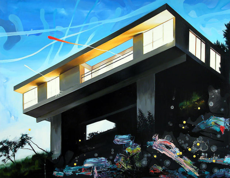 Noori Lee. Gazer in Defense, 2005. Oil on aluminum, 93 x 120 cm.&nbsp;Courtesy of the artist &amp;amp; PKM Gallery.