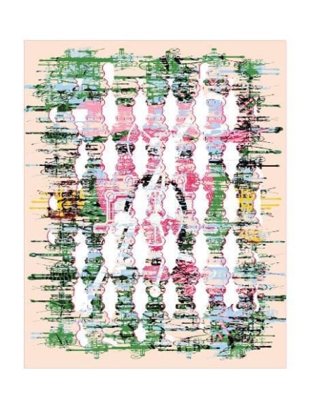 Sang Nam Lee, 4-fold landscape L 138, 2016-17.&nbsp;Acrylic on panel, 203.5 x 162.5 cm.&nbsp;Courtesy of the artist &amp;amp; PKM Gallery.