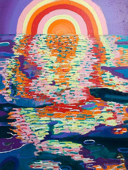 PHILIP HINGE Half Full 2013, acrylic on canvas, 50 x 36 inches