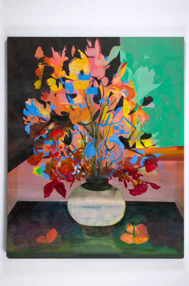 ALEXANDER PEACE Jan Brueghel Flower Painting 2012, oil on linen, 60 x 48 inches