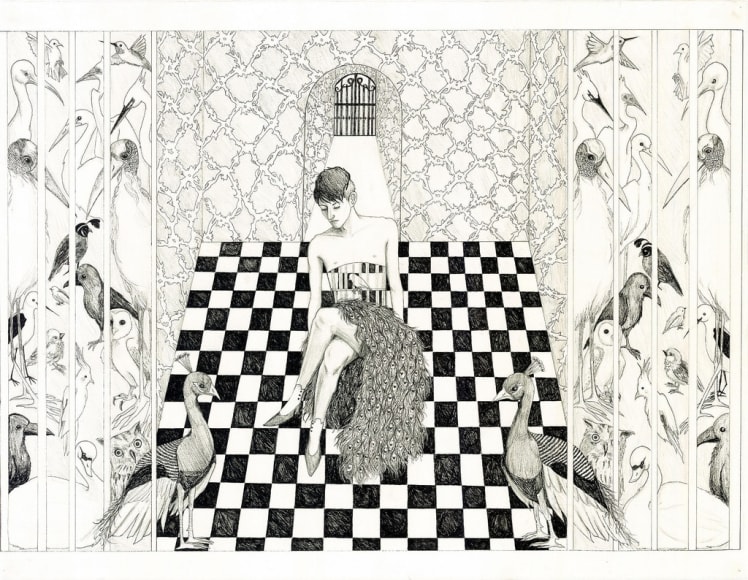 BRITT LAW Distinct Anatomies 2012, ink and graphite on paper, 22 x 29 inches