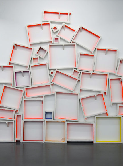 CORDY RYMAN Windowboxing (detail) 2011. Installation view: Conner Contemporary Art.