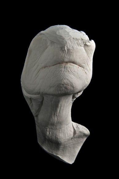 J.J. McCRACKEN Dunlevy Mouth Cast 1 alpha-hemihydrate gypsum cement with lipstick residue