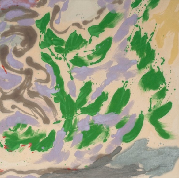 Howard Mehring  Untitled  c.1957, magna on canvas, 32.5 x 32 inches