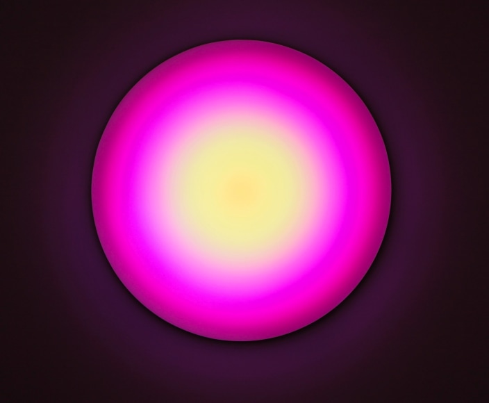 Leo Villareal  Target  2012, LEDs, Mac mini, custom software, circuitry, wood, plexiglas, 5 feet diameter